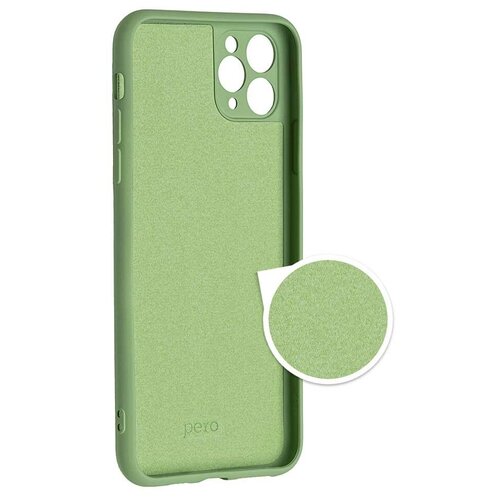 Чехол Pero для APPLE iPhone 12 mini Liquid Silicone Green PCLS-0024-GN