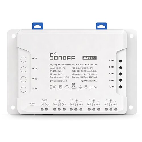 Wi-Fi Реле Sonoff 4CH PRO R3 Wi-Fi Smart Switch With RF Control