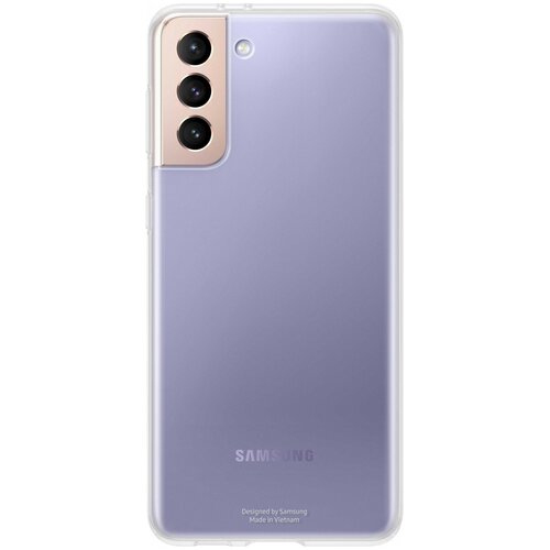 чехол задняя панель накладка бампер mypads бренд лове малино для samsung galaxy s21 plus sm g996 противоударный Чехол Samsung Clear Cover для Galaxy S21+ прозрачный