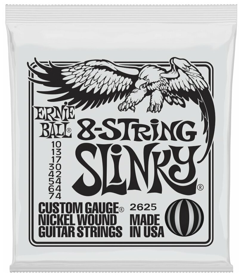 Ernie Ball 2625 - струны для 8-ми струнной электрогитары