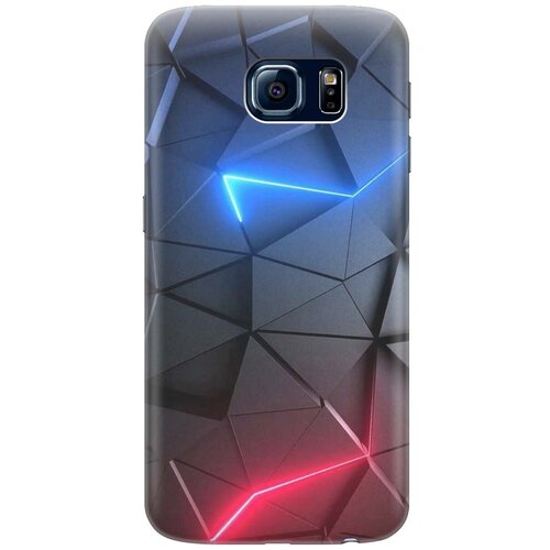 фото Силиконовый чехол на samsung galaxy s6 / самсунг с6 с принтом "графитовые грани gosso