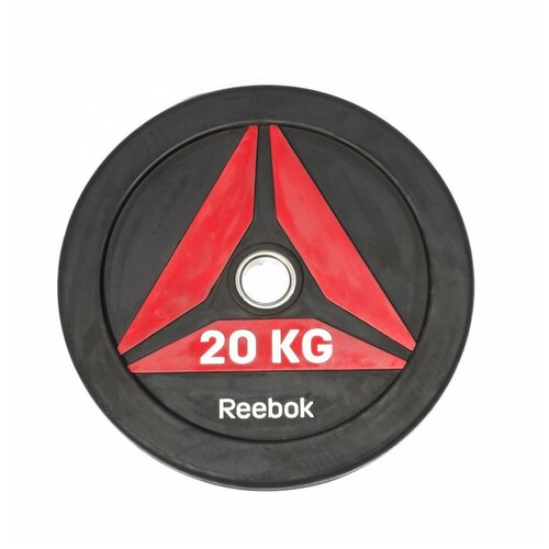 Олимпийский диск Reebok, 20 кг ufc олимпийский диск 20 кг арт dcpu 8245