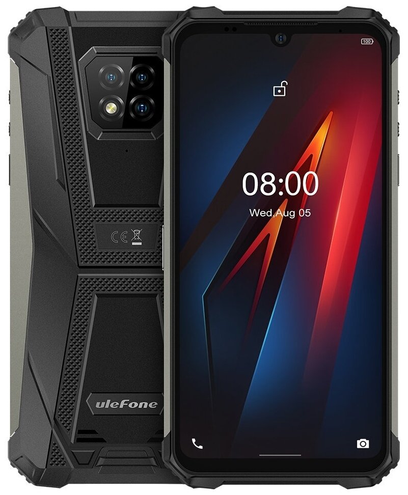 Смартфон Ulefone Armor 8 4/64 ГБ, Dual nano SIM, черный