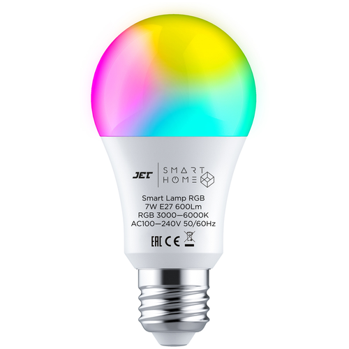 Умная WI-FI лампа Jet Smart Home Lamp RGB цветная