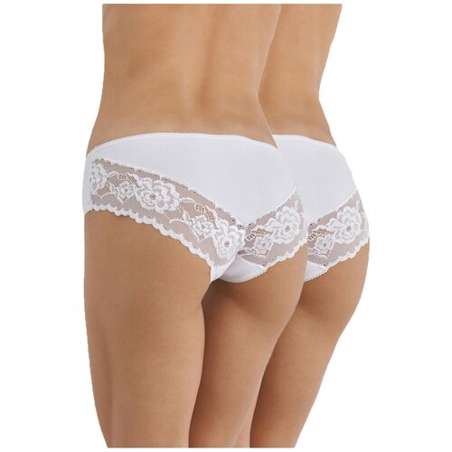 фото Трусы your body, 2 шт., размер 48- l, белый