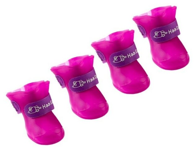 Сапоги резиновые "Вездеход", набор 4 шт, р-р S (подошва 4 Х 3 см), фиолетовые
