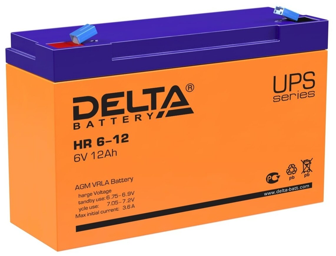 Аккумулятор для ИБП DELTA HR 6-12