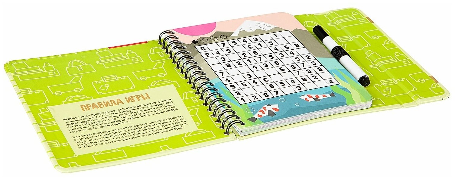 Игра логическая развивающая Bondibon Компактная в дорогу Судоку - фото №2
