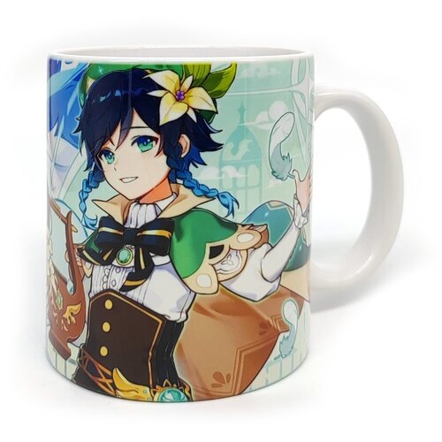 Кружка аниме с принтом Геншин Венти