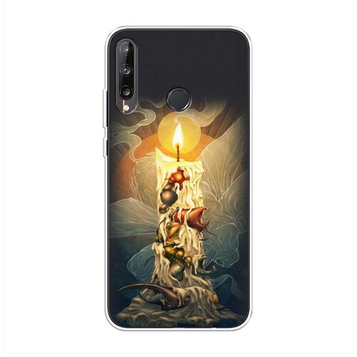 фото Силиконовый чехол "насекомые в свече" на huawei p40 lite e / хуавей п40 лайт е case place