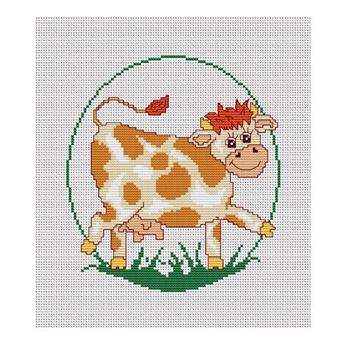 фото Набор для вышивания panna j-0071 ( ж-0071 ) буренка 3 шт.