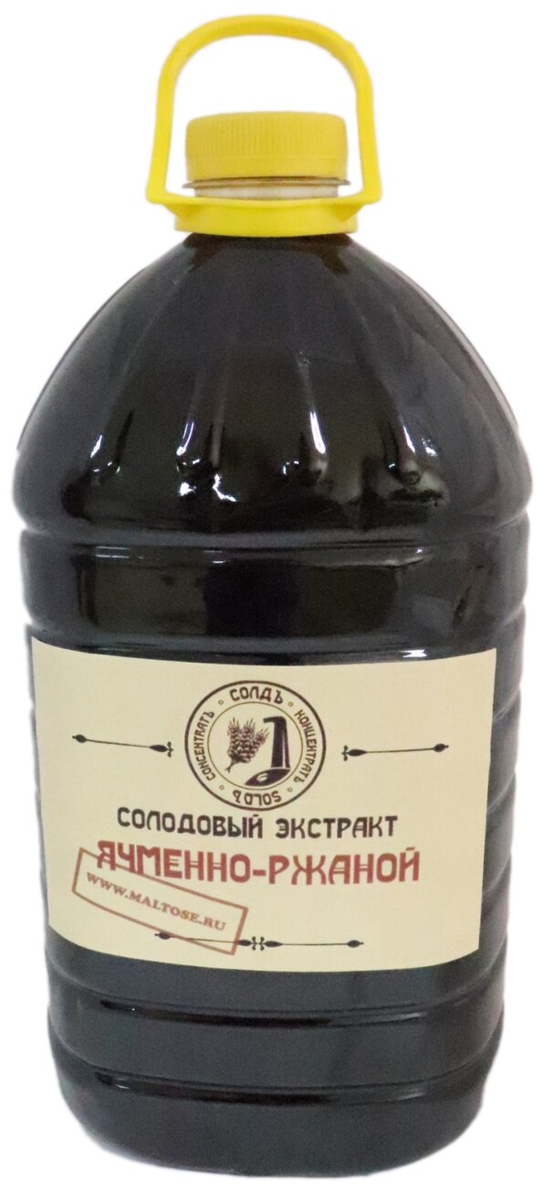 СОЛДЪ Солодовый экстракт Ячменно-ржанной 5л
