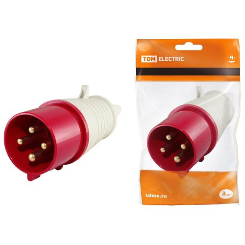 фото Вилка 024 3р+ре 32а 380в ip44 tdm sq0601-0005 tdm еlectric