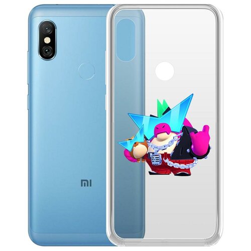 фото Чехол-накладка clear case brawl stars-плохиш базз для xiaomi redmi note 6 pro krutoff group
