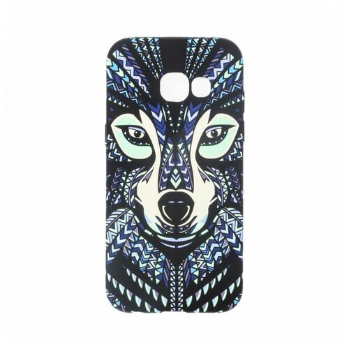 фото Силиконовый чехол luxo creative для samsung a320 galaxy a3 (2017), принт: волк