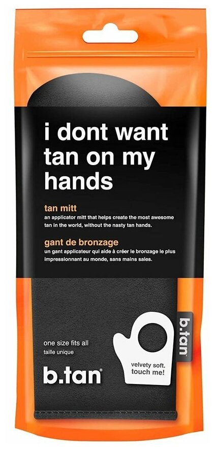 B.TAN, Варежка-аппликатор для многоразового использования I dont want tan on my hands tan mitt