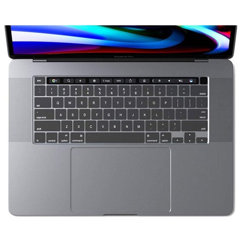 Защитная накладка на клавиатуру для Macbook Pro 16 2019/ Pro 13 2020, US, c Touch Bar, Nova Store, серебристая