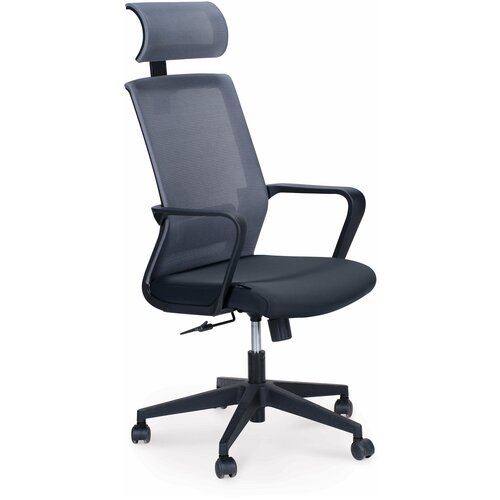 фото Кресло компьютерное norden интер база нейлон / черный пластик / серая сетка / черная ткань norden chairs
