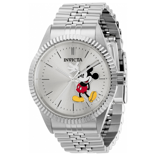 Часы мужские кварцевые Invicta Disney Limited Edition Mickey Mouse 37850 серебристого цвета