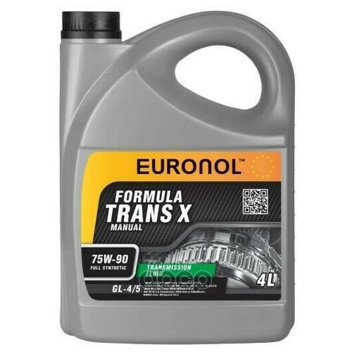 Euronol Trans X 75w-90 (Gl-5/Gl-4) 4л. Масло Трансмисcионное (80061) EURONOL арт. 80061