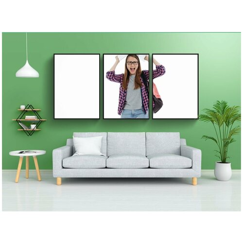 фото Набор модулных постеров для интерьера "студент, образование, обучение" 60x90 см. в тубусе, без рамки lotsprints