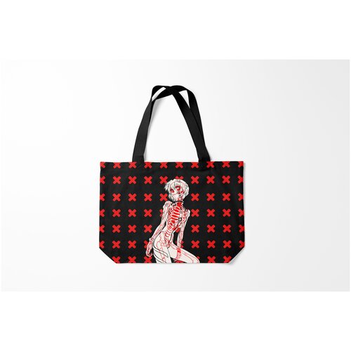 фото Сумка-шоппер / 46х35 см / аниме / евангелион ева 00 аянами рей в x ray burnettie