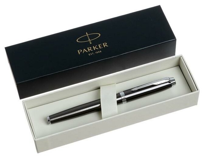 Ручка перьевая Parker IM Core F321 Dark Espresso CT F синий, нерж ст, под уп 457734 7064073