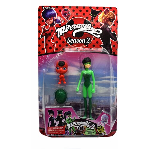 Фигурки - игрушки Леди Баг и квами зеленый