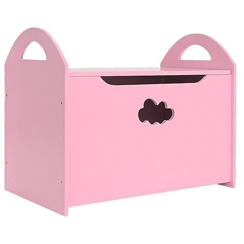 фото Детский сундук (ящик) розовый с облачком посиделкин