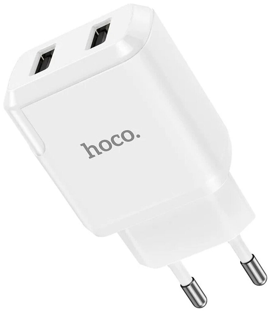 Зарядное устройство HOCO N7 Speedy 2*USB, 2.1A, белый