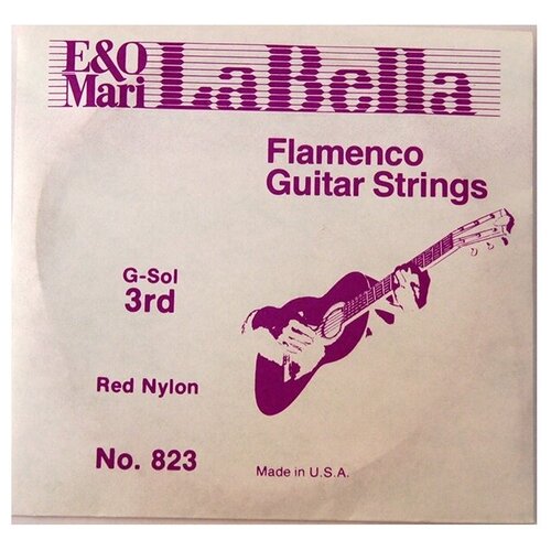 Струна 3-я для классической гитары LA BELLA 823 la bella s1 первая нейлоновая струна