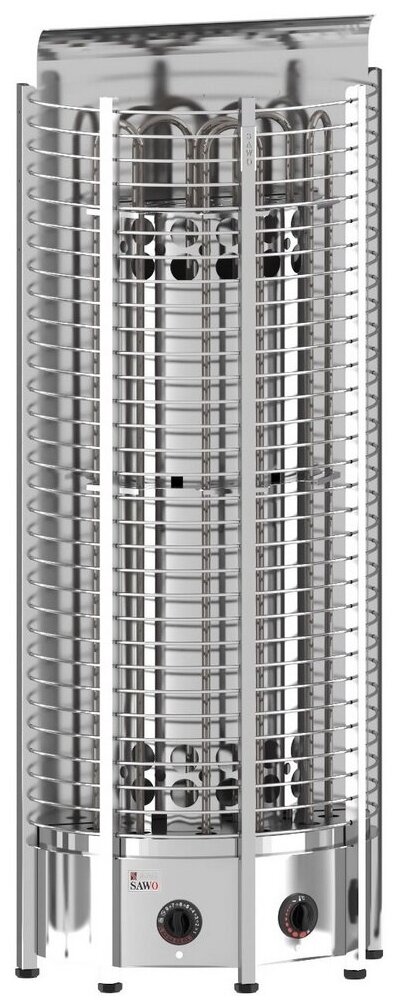 Электрическая печь Sawo Tower TH6 90 NB WL (с пультом, пристенная, полукруглая)