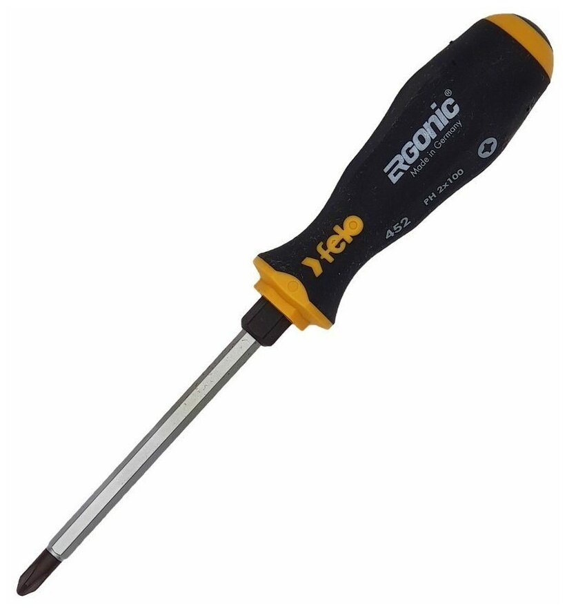 Отвертка крестовая Felo ударная Ergonic PH 2X100