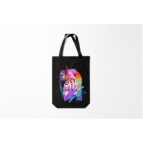 фото Сумка-шоппер / 31х42 см / аниме / магическая битва jujutsu kaisen сукуна неон burnettie