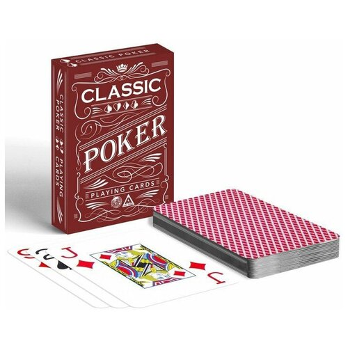 Подарки Игральные карты Poker Classic из пластика (54 карты) подарки игральные карты арабика из пластика с прозрачной рубашкой 54 карты