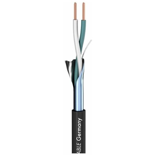 Кабель аудио в нарезку Sommer Cable 200-0401 SC-Isopod SO-F22 Black, 1 м 200 0401f sc isopod so f22 кабель патч корд балансный 100м sommer cable