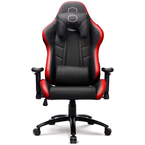 фото Компьютерное кресло cooler master caliber r2 игровое, обивка: искусственная кожа, цвет: красный/черный