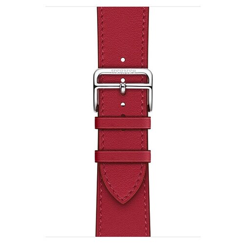 Ремешок Apple Watch Hermès Rouge Piment Swift Leather Single Tour из кожи (для корпуса 44/45 мм)