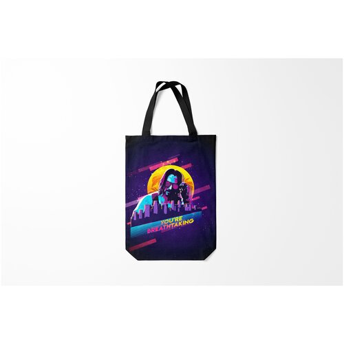 фото Сумка-шоппер / 31х42 см / геймерам / cyberpunk 2077 you are breathtaking burnettie