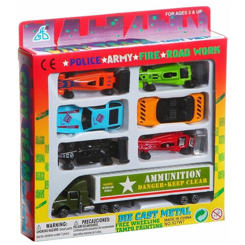 фото Набор машинок металл 3 вида по 6шт и 7шт, city team (а6466) play smart