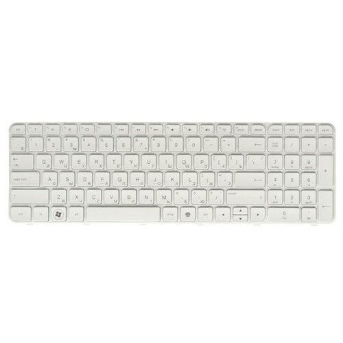 Клавиатура для ноутбука HP Pavilion G6-2000 белая с рамкой 754₽