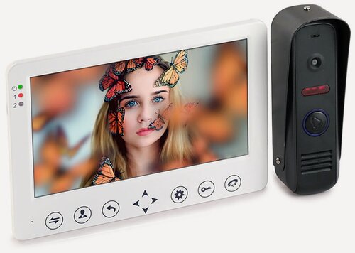 Изображение товара Проводной видеодомофон HDcom W-715 с записью по движению / видеодомофон в квартиру / умный домофон / домофон в подъезд
