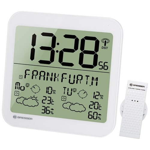 Bresser Часы настенные Bresser MyTime Meteotime LCD белые 1939100₽