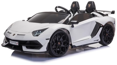 RiverToys Автомобиль Lamborghini Aventador SVJ A111MP, белый