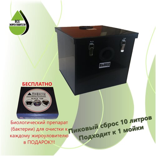 Жироуловитель Ecoseti Black 10 (300х300х250 мм)