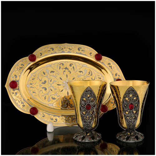 фото Питейный набор для водки. златоуст русь великая