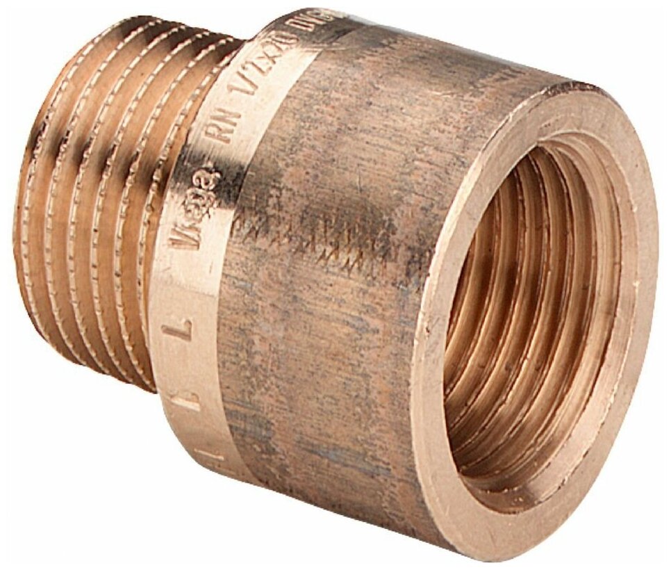 фото Удлинитель Viega (354985) 25 мм х 1/2 ВР(г) х 1/2 НР(ш) бронзовый