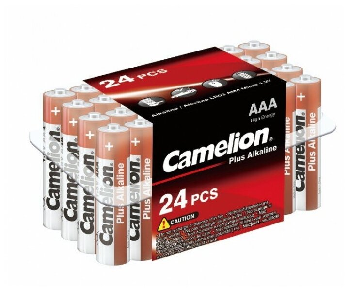 CAMELION LR03-PB24 Батарейка AAA LR03 1.5V блистер 24шт. (цена за 1шт.) Alkaline Plus CAMELION