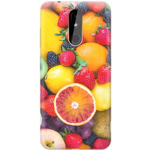 фото Re:pa накладка transparent для nokia 3.2 с принтом "сочные фрукты"