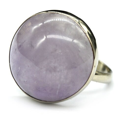 Кольцо Радуга Камня, аметист, размер 17.5, фиолетовый кольцо радуга камня аметист размер 18 голубой фиолетовый